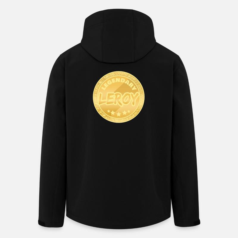 Leroy comme prénom - Veste softshell homme en polyester recyclé Stanley/Stella - noir