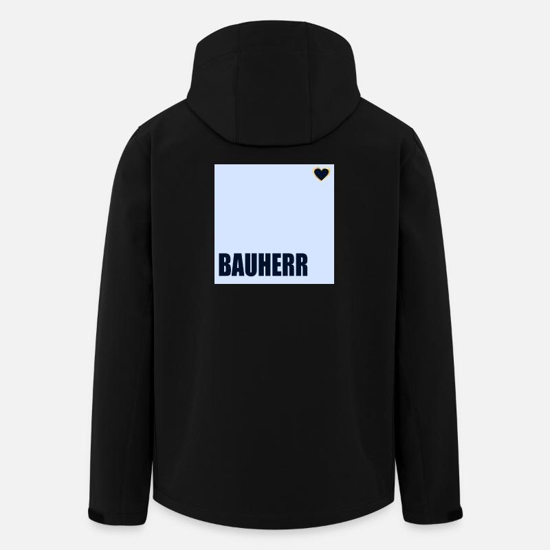 CONSTRUCTEUR DE MAISONS HERZ - Veste softshell homme en polyester recyclé Stanley/Stella - noir