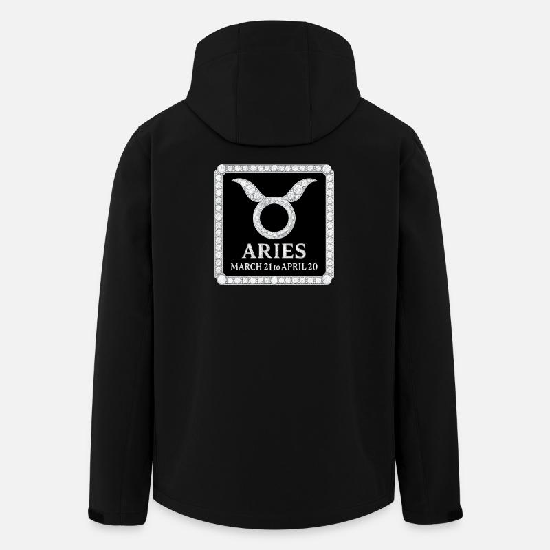 Zodiac sign Aries - Men’s Recycled Softshell Jacket by Stanley/Stella - black