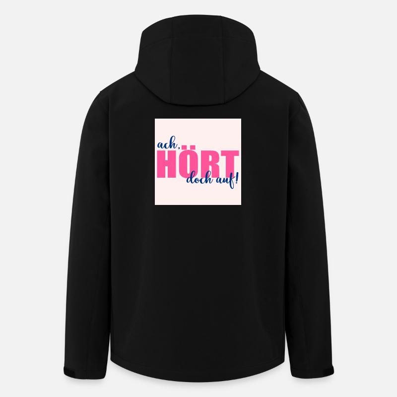 STOP SAYINGS - Men’s Recycled Softshell Jacket by Stanley/Stella - black