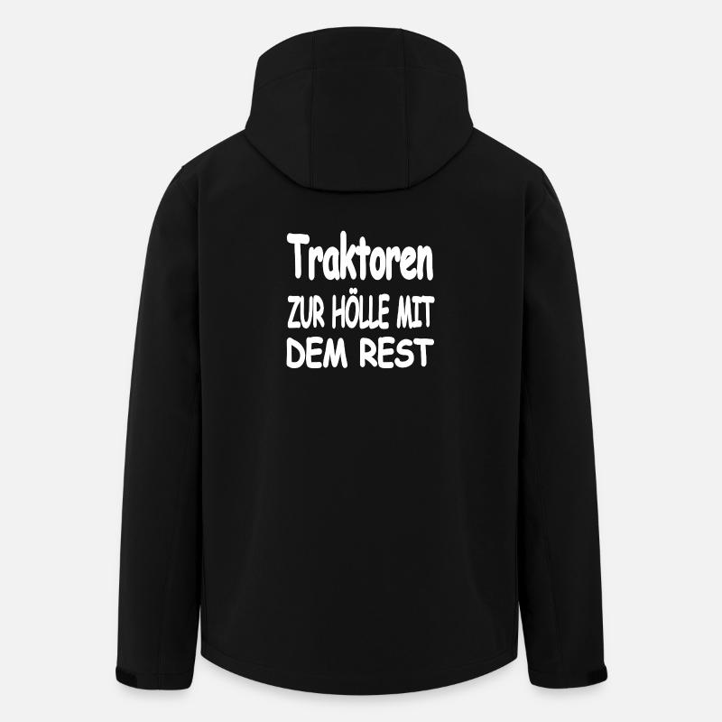 Traktor - Recycelte Männer Softshell-Jacke von Stanley/Stella - Schwarz