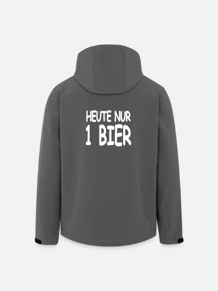 Bier - Recycelte Männer Softshell-Jacke von Stanley/Stella - Schwarz