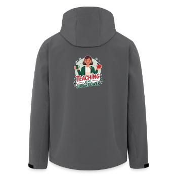 Lehrerin Weihnachten – Unterrichten Superkraft - Recycelte Männer Softshell-Jacke von Stanley/Stella - Schwarz - Hinten - AI Model Male 185 light (185cm)