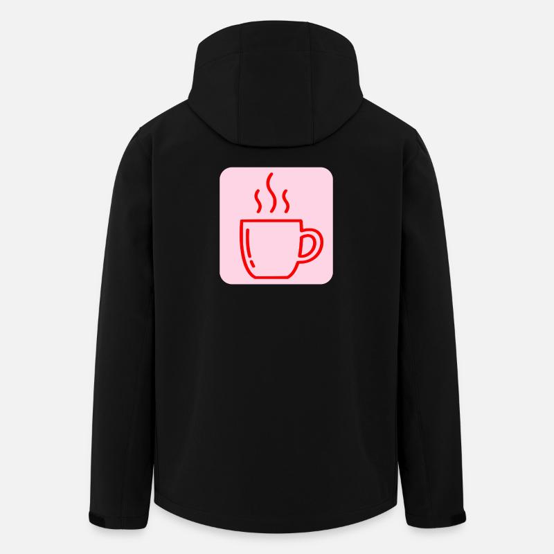 COFFEE CUP COFFEE DRINKER - Men’s Recycled Softshell Jacket by Stanley/Stella - black