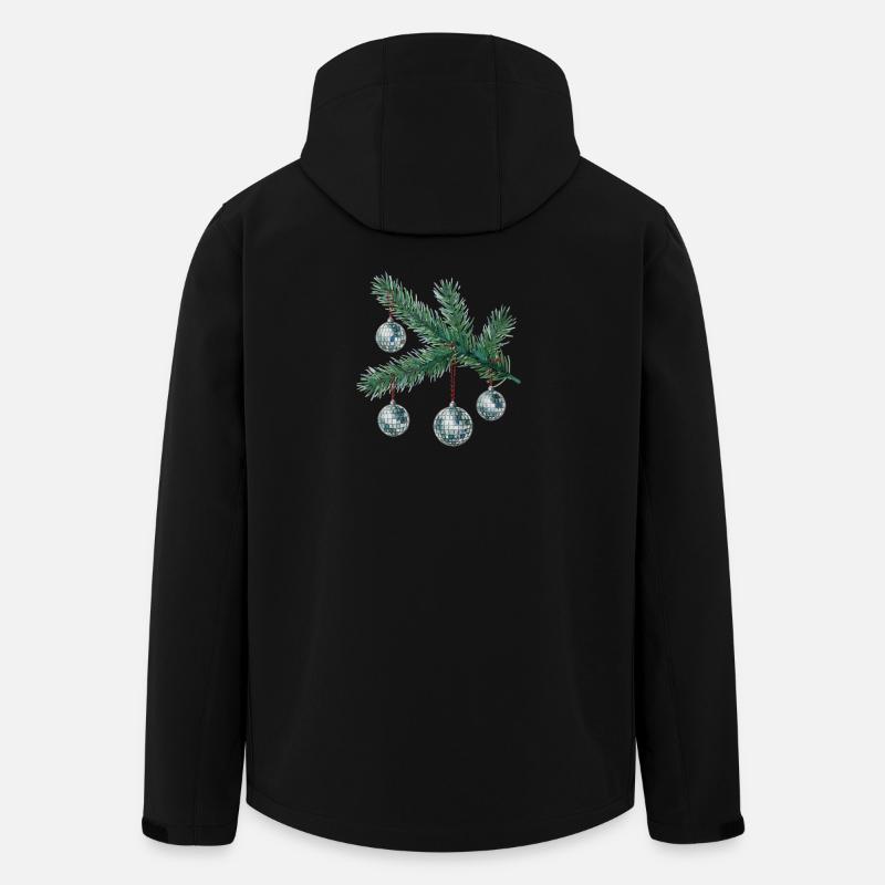 DiscoKugeln am Tannenbaum - Recycelte Männer Softshell-Jacke von Stanley/Stella - Schwarz