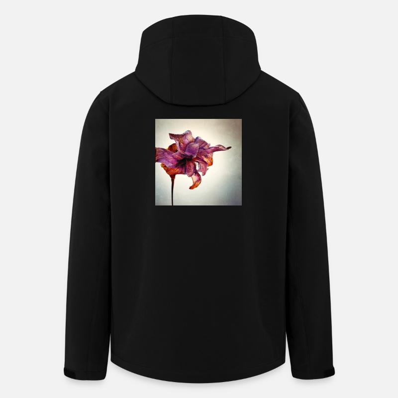 Fleur fanée - Veste softshell homme en polyester recyclé Stanley/Stella - noir