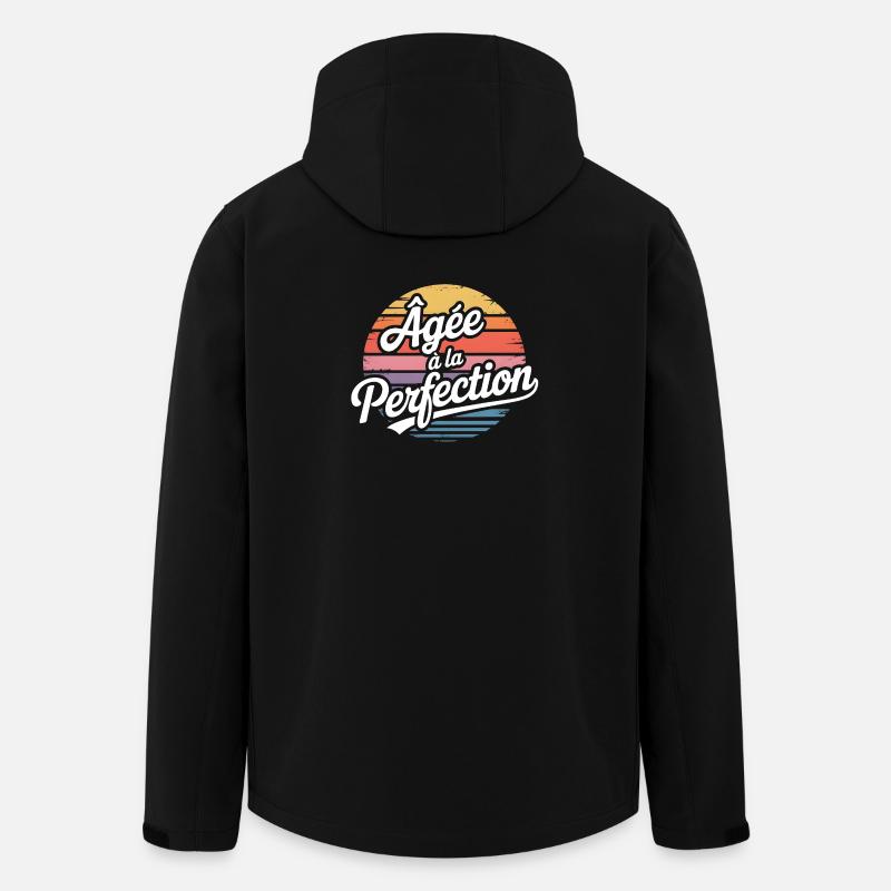 Âgée à la Perfection - Veste softshell homme en polyester recyclé Stanley/Stella - noir