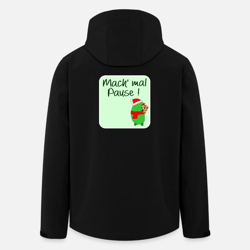 WEIHNACHTSPAUSE GEWÜRZGURKE WEIHNACHTSMANN - Recycelte Männer Softshell-Jacke von Stanley/Stella - Schwarz