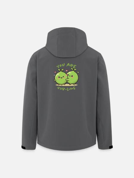 You Are Sub-Lime – Warm Lime Friends - Men’s Recycled Softshell Jacket by Stanley/Stella - black
