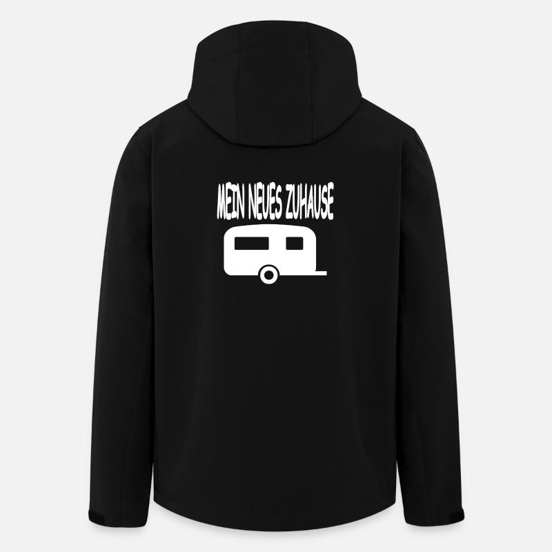 Camping - Men’s Recycled Softshell Jacket by Stanley/Stella - black