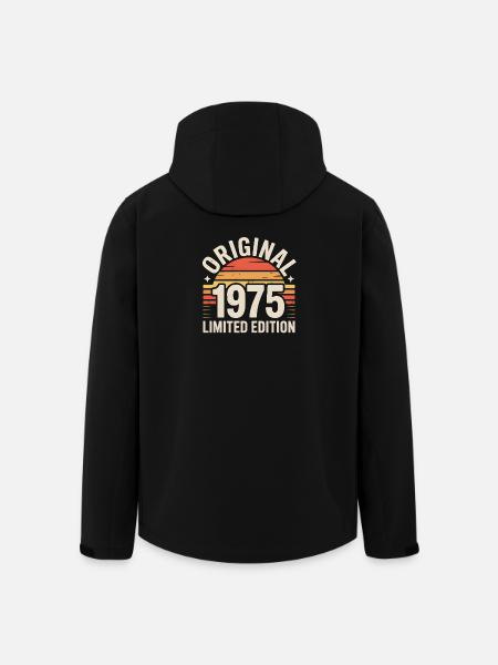 Original 1975 Edition Retro Sunset - Men’s Recycled Softshell Jacket by Stanley/Stella - black
