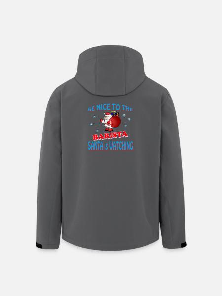 SANTA BARISTA - Recycelte Männer Softshell-Jacke von Stanley/Stella - Schwarz