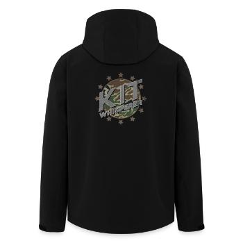 Maquette Whisperer Camo Stars - Veste softshell homme en polyester recyclé Stanley/Stella - noir - Dos - AI Model Male 185 light (185cm)