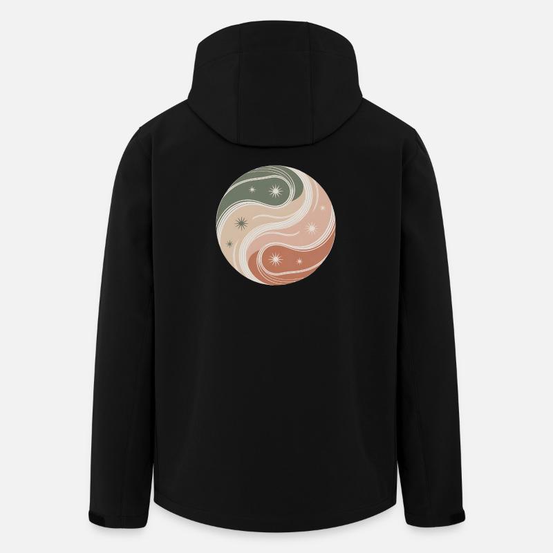 Boho Spirit – Innere Balance - Veste softshell homme en polyester recyclé Stanley/Stella - noir