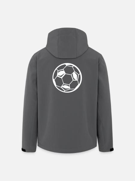 Fussball Ball Soccer - Recycelte Männer Softshell-Jacke von Stanley/Stella - Schwarz