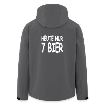 Bier - Recycelte Männer Softshell-Jacke von Stanley/Stella - Schwarz - Hinten - AI Model Male 185 light (185cm)