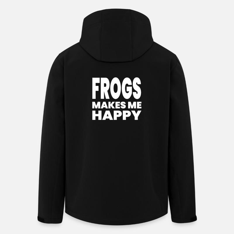 Frogs - Men’s Recycled Softshell Jacket by Stanley/Stella - black