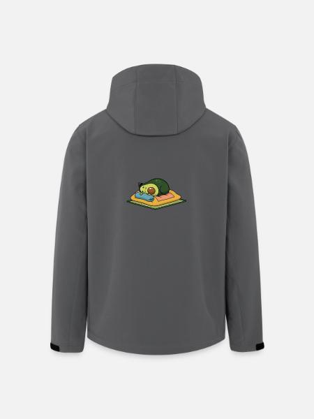 Schlavocado Avocado Sleep Pajama Gift Funny - Men’s Recycled Softshell Jacket by Stanley/Stella - black