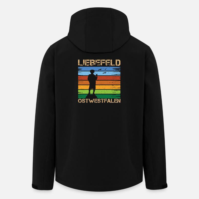 Liebefeld ❤ Leineweber - Veste softshell homme en polyester recyclé Stanley/Stella - noir