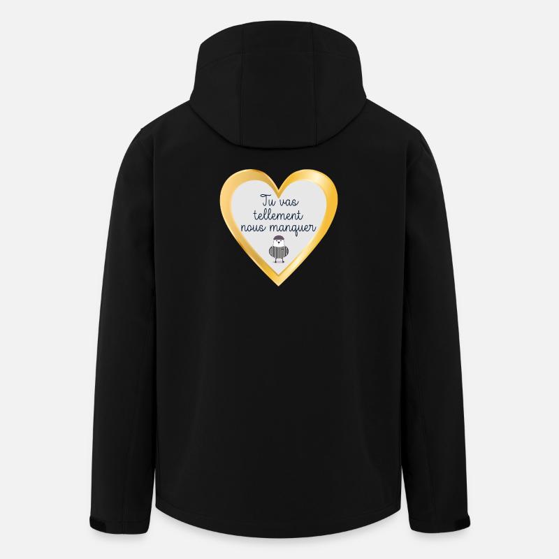 Auf Wiedersehen Team - Recycelte Männer Softshell-Jacke von Stanley/Stella - Schwarz