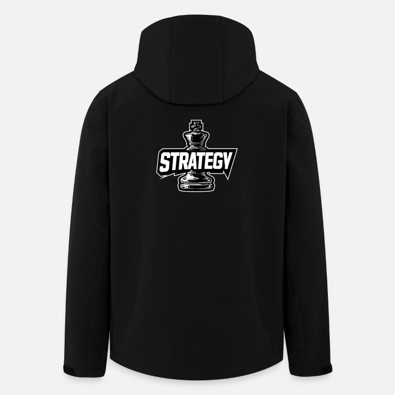 Schachfigur König – STRATEGY - Recycelte Männer Softshell-Jacke von Stanley/Stella - Schwarz