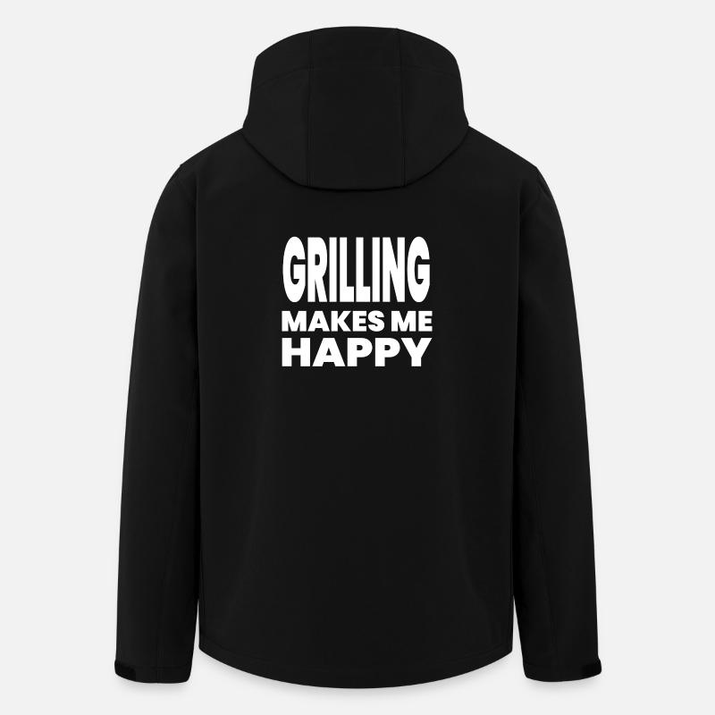 Grill - Men’s Recycled Softshell Jacket by Stanley/Stella - black