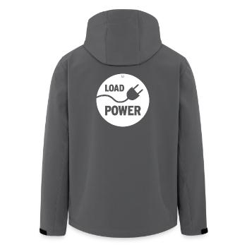 PUISSANCE DE CHARGE - Veste softshell homme en polyester recyclé Stanley/Stella - charbon - Dos - AI Model Male 185 light (185cm)