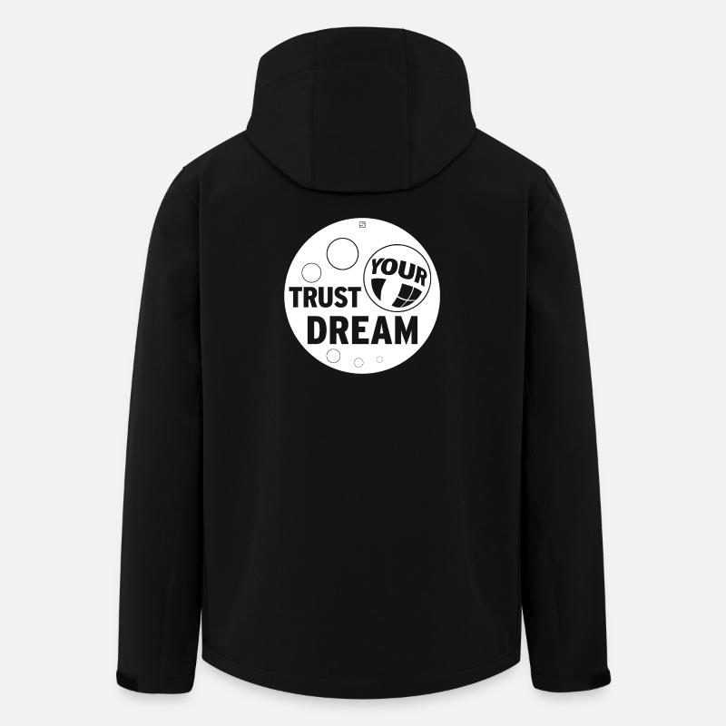 TRUST YOUR DREAM - Recycelte Männer Softshell-Jacke von Stanley/Stella - Schwarz