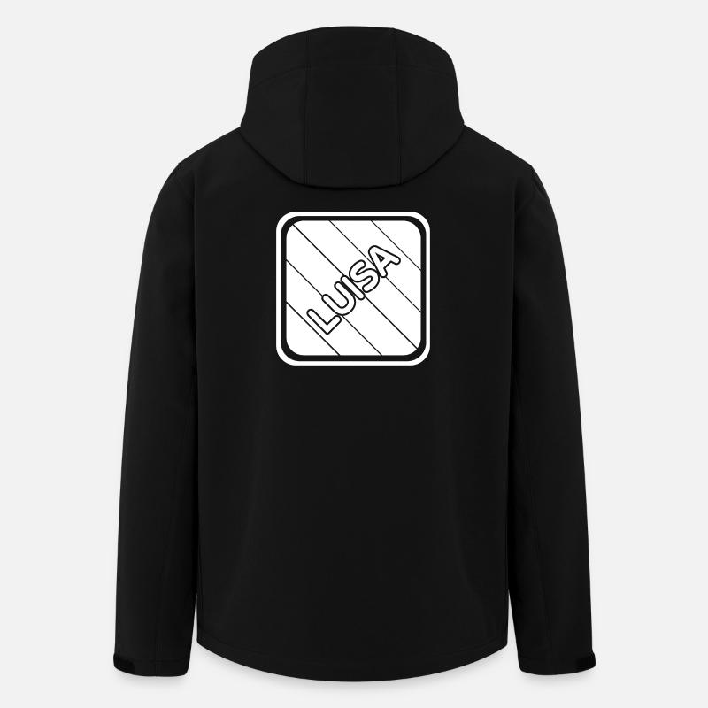 Luisa comme prénom - Veste softshell homme en polyester recyclé Stanley/Stella - noir