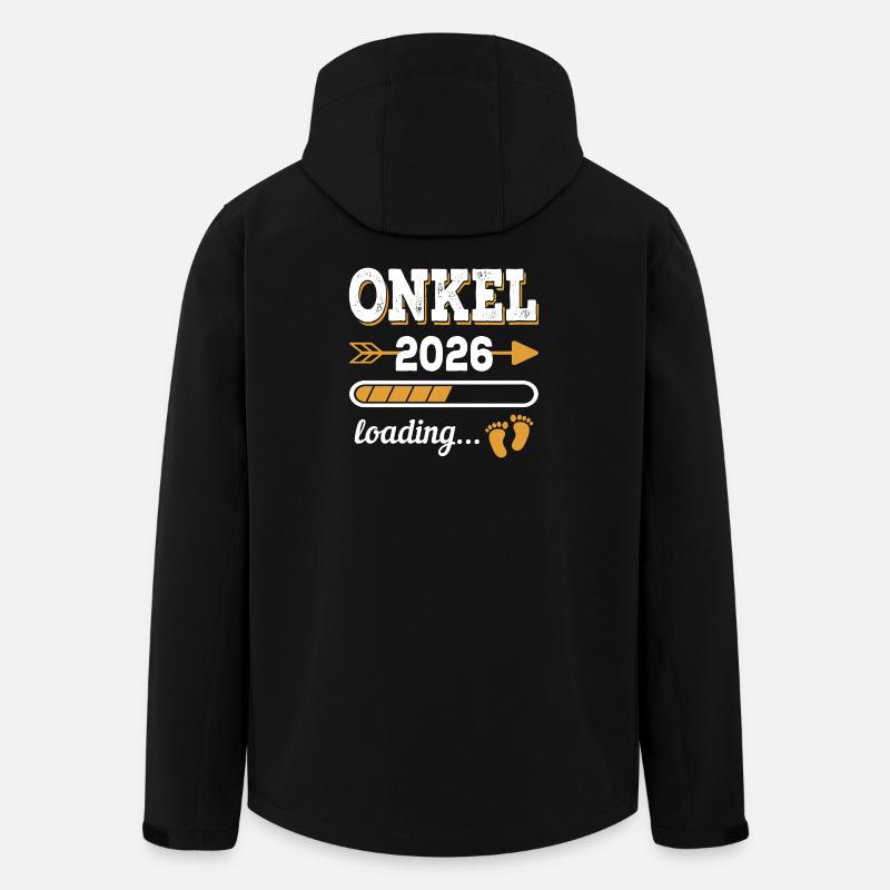 Uncle 2026 Loading Future Uncle Gift - Men’s Recycled Softshell Jacket by Stanley/Stella - black