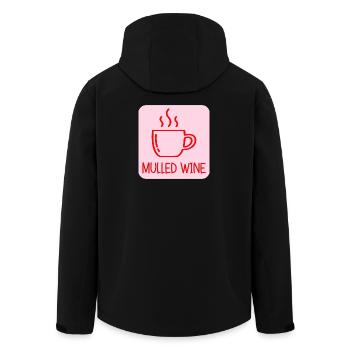 TASSE À VIN CHAUD NOËL - Veste softshell homme en polyester recyclé Stanley/Stella - noir - Dos - AI Model Male 185 light (185cm)
