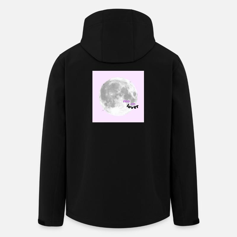 Moon Lover – Cute Pink Aesthetic Design 🌕💗✨🌸 - Recycelte Männer Softshell-Jacke von Stanley/Stella - Schwarz