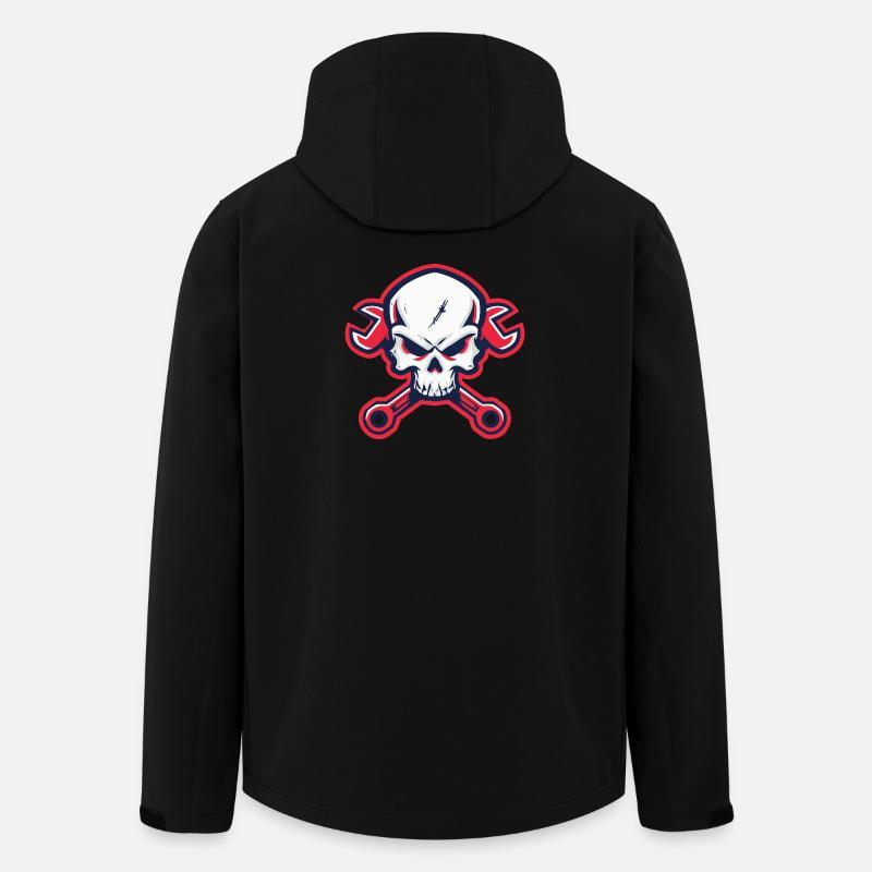 Skull & Wrenches – For real mechanics - Men’s Recycled Softshell Jacket by Stanley/Stella - black