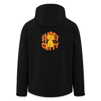 Sweet Catty – Le chat le plus mignon du monde - Veste softshell homme en polyester recyclé Stanley/Stella - noir - Dos - AI Model Male 185 light (185cm)