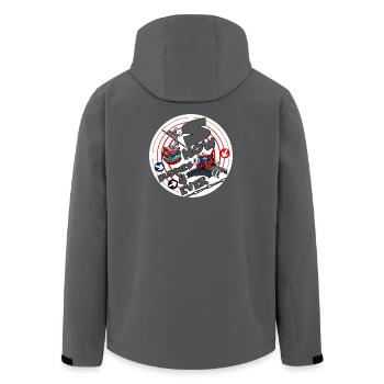 Nr. 1423-snow_buddies_rood - Recycelte Männer Softshell-Jacke von Stanley/Stella - Anthrazit - Hinten - AI Model Male 185 light (185cm)