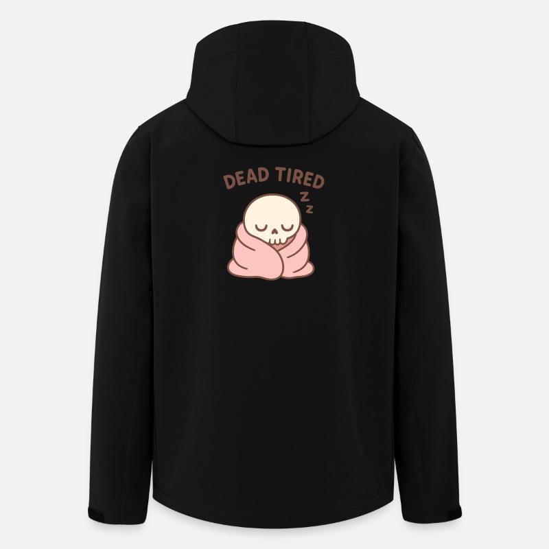 Toter müder Schlafschädel - Recycelte Männer Softshell-Jacke von Stanley/Stella - Schwarz
