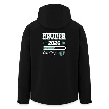 Brother 2026 Chargement du cadeau pour les futurs frères et sœurs - Veste softshell homme en polyester recyclé Stanley/Stella - noir - Dos - AI Model Male 185 light (185cm)