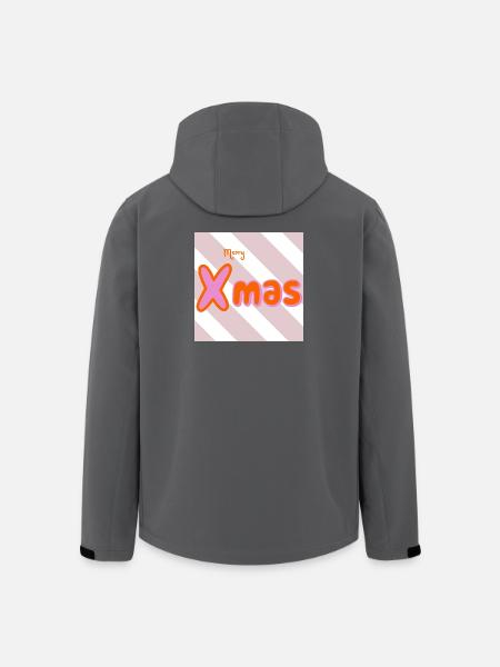 Merry Xmas Groovy Typo - Men’s Recycled Softshell Jacket by Stanley/Stella - black