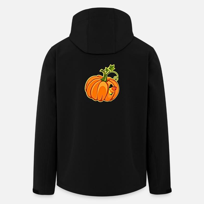 Pumpkin Parrot Whimsy - Men’s Recycled Softshell Jacket by Stanley/Stella - black