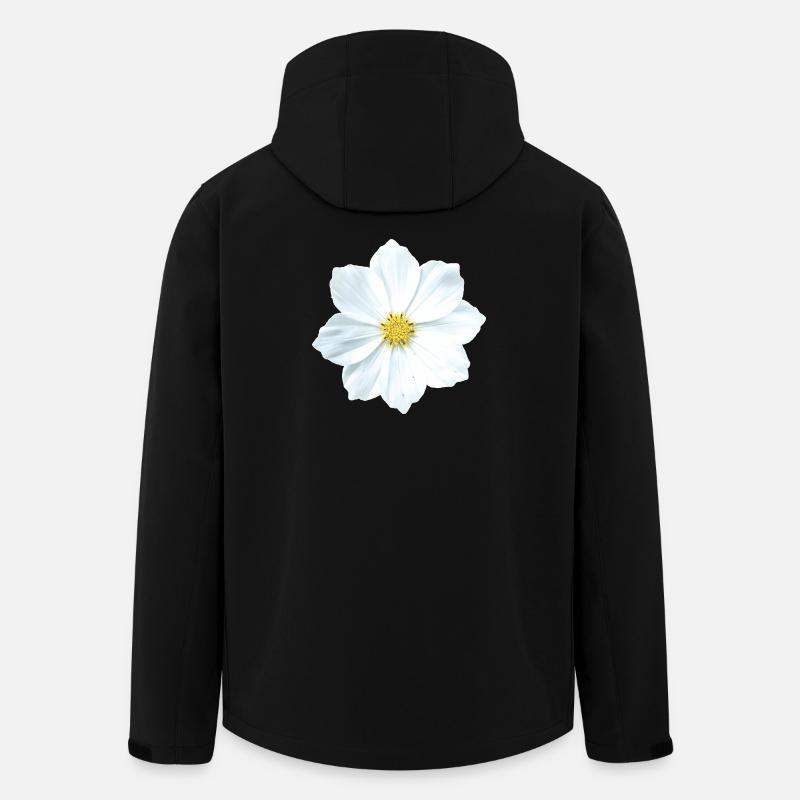 fleur - Veste softshell homme en polyester recyclé Stanley/Stella - noir