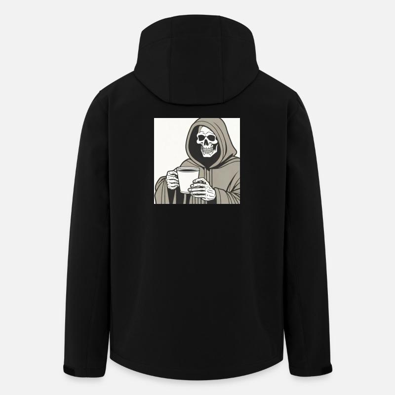Grim Reaper Hooded Skeleton Cup - Veste softshell homme en polyester recyclé Stanley/Stella - noir