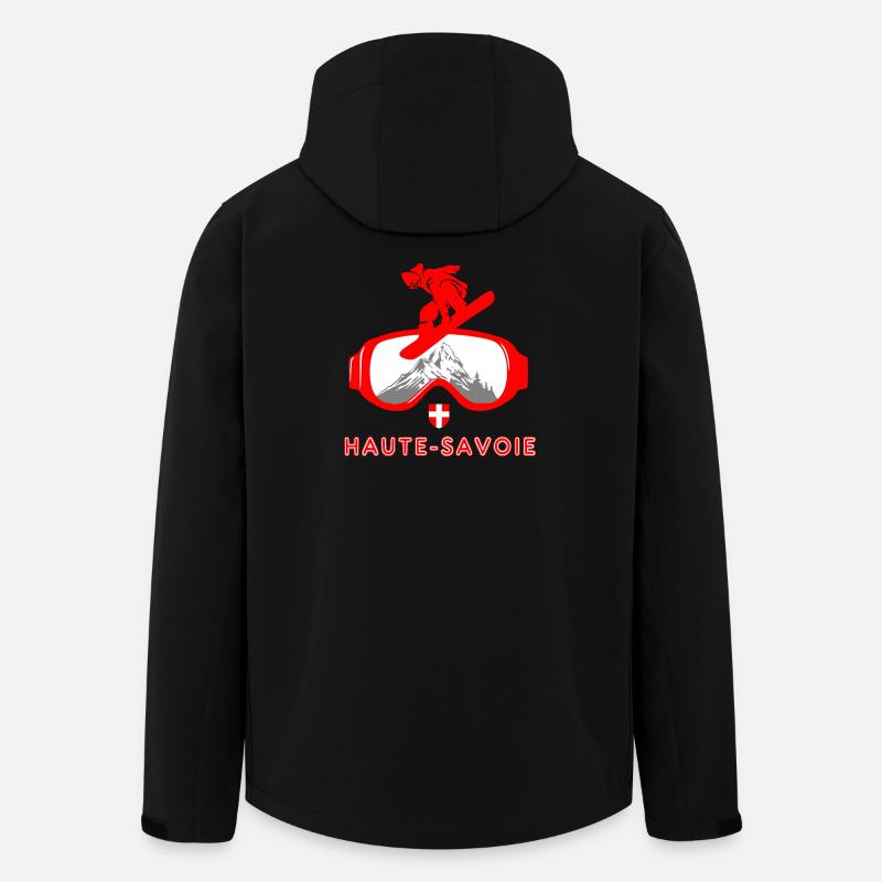 Design Haute Savoie - Recycelte Männer Softshell-Jacke von Stanley/Stella - Schwarz