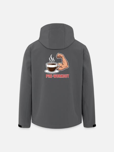 Kaffee Kraft Pre-Workout - Recycelte Männer Softshell-Jacke von Stanley/Stella - Schwarz