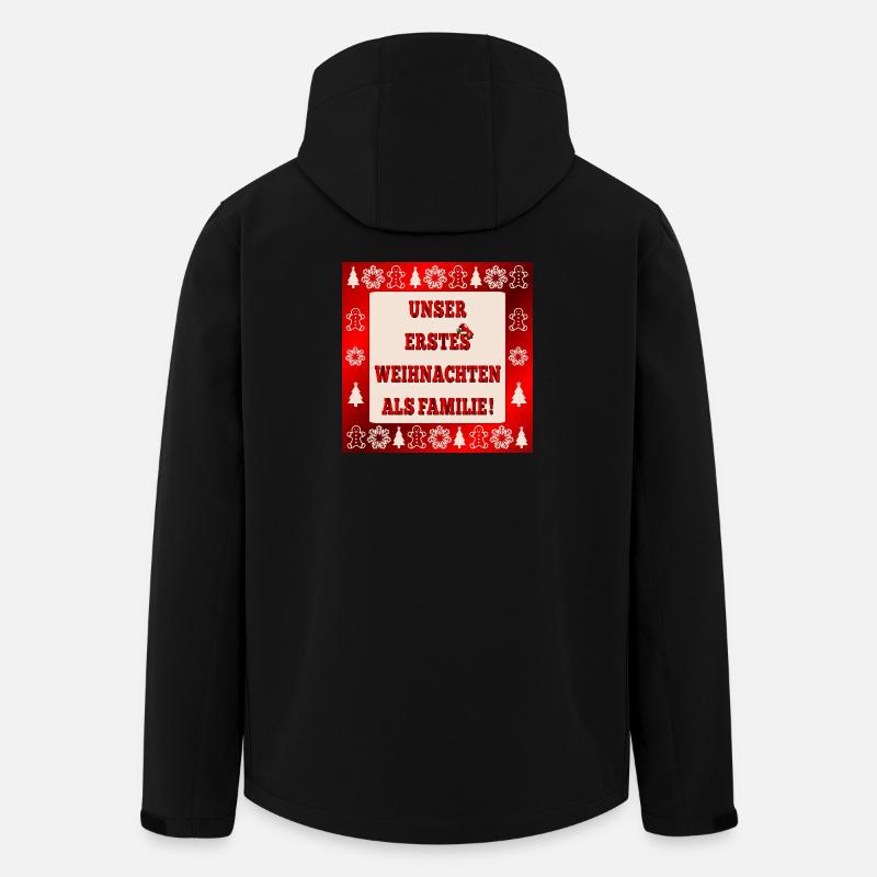 WEIHNACHTEN FAMILIE BABY - Recycelte Männer Softshell-Jacke von Stanley/Stella - Schwarz