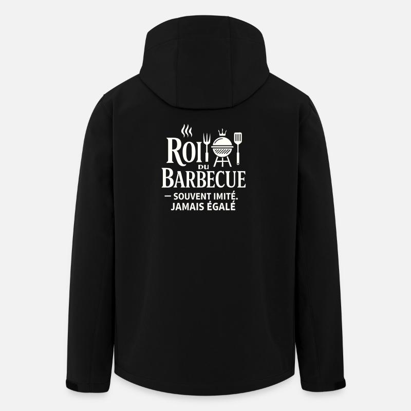 King of Barbecue Never Equaled - Men’s Recycled Softshell Jacket by Stanley/Stella - black