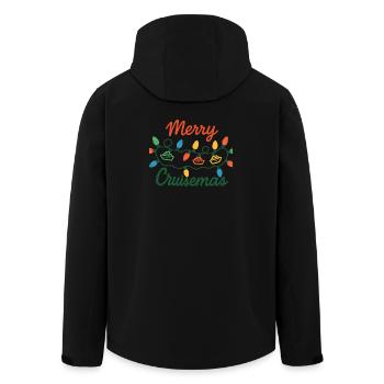 Joyeuse croisière Lumières de Noël - Veste softshell homme en polyester recyclé Stanley/Stella - noir - Dos - AI Model Male 185 light (185cm)