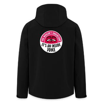 You Wouldn't Understand It's An Inside Joke Spruch - Recycelte Männer Softshell-Jacke von Stanley/Stella - Schwarz - Hinten - AI Model Male 185 light (185cm)