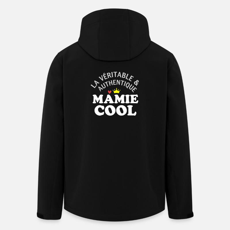 Mamie Cool Véritable Reine Retro - Veste softshell homme en polyester recyclé Stanley/Stella - noir