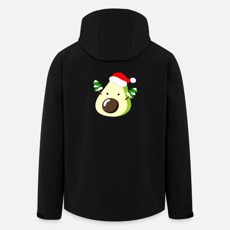 Avocado – Weihnachten - Recycelte Männer Softshell-Jacke von Stanley/Stella - Schwarz