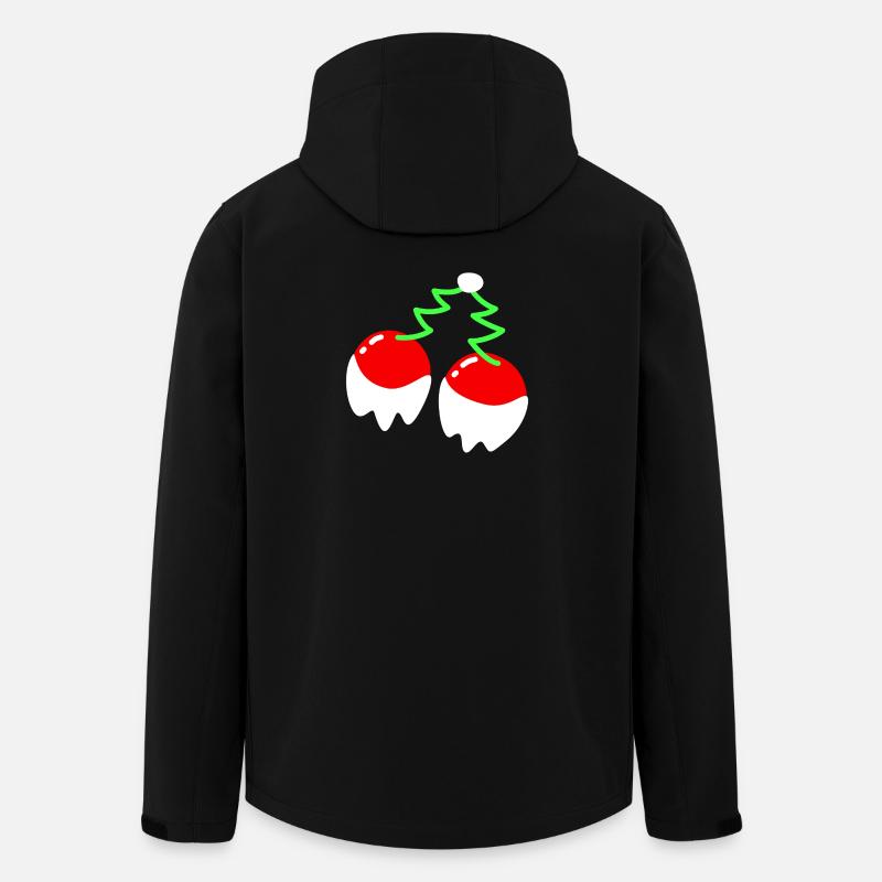 Cerise – Noël - Veste softshell homme en polyester recyclé Stanley/Stella - noir